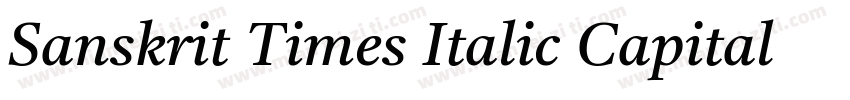 Sanskrit Times Italic Capital Regul字体转换